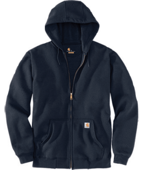 K122-472 L New Navy Loose Fit Midweight Full-Zip S-035481975011