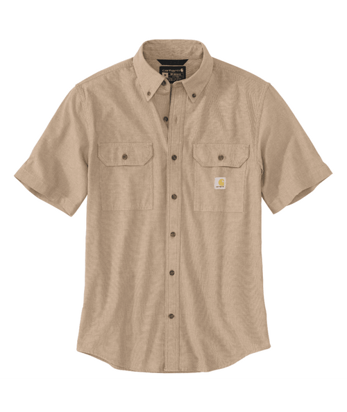 104369-256 4XL Dark Tan Chambray Loose Fit Midweig-192776444062