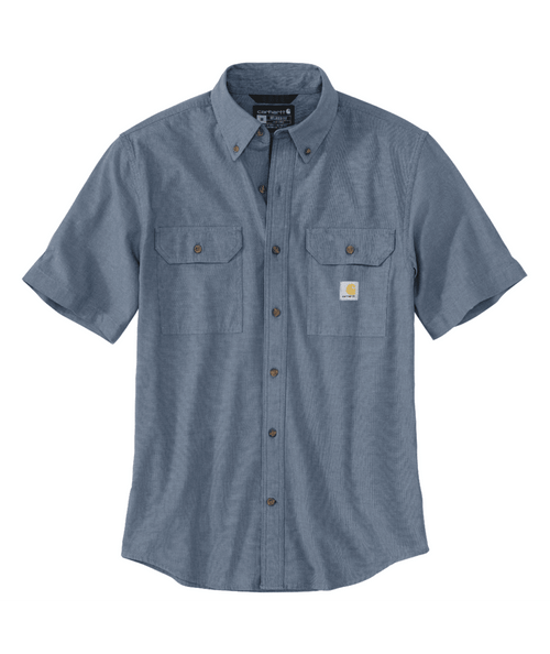 104369-4994XLREG Loose Fit Midweight Chambray Shor-192776444390