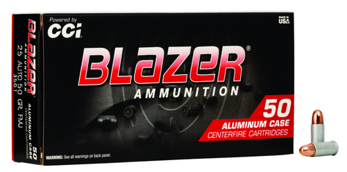 CCI 25ACP 50GR FMJ BLAZER 3501-076683035011