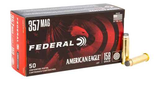 AE357A FEDERAL 357 MAG 158GR JSP 50 RND/BX -26-029465085087