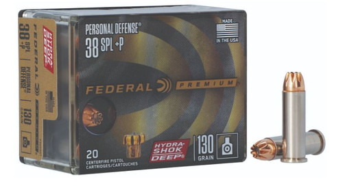 FEDERAL 38SPECIAL+P 130GR HYDRA-SHOK DHP P38HSD1-604544672794
