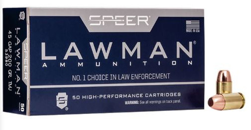 SPEER LAWMAN 45GAP 200GR TMJFN 53980-076683539809