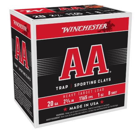 AAH208 SHOTSHELL 20 GA 2-3/4" #8 AA HEAVY TARGET 1-020892009622