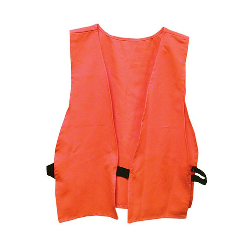 Safety Vest, Hunter Orange, Adult Size, Logo On Ba-210000083936
