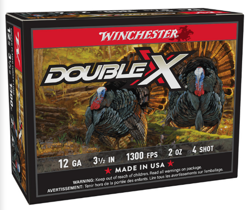 STH12354 SHOTSHELL 12 GA 3-1/2" #4 DOUBLE X HV 2 O-020892012196