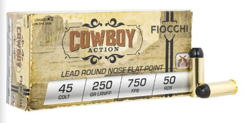 FIOCCHI COWBOY ACTION 45COLT 250GR LRNFP 45LCCA-762344707587
