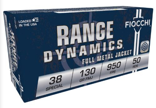 FIOCCHI RANGE DYNAMICS 38SPECIAL 130GR FMJ 38A-762344705101