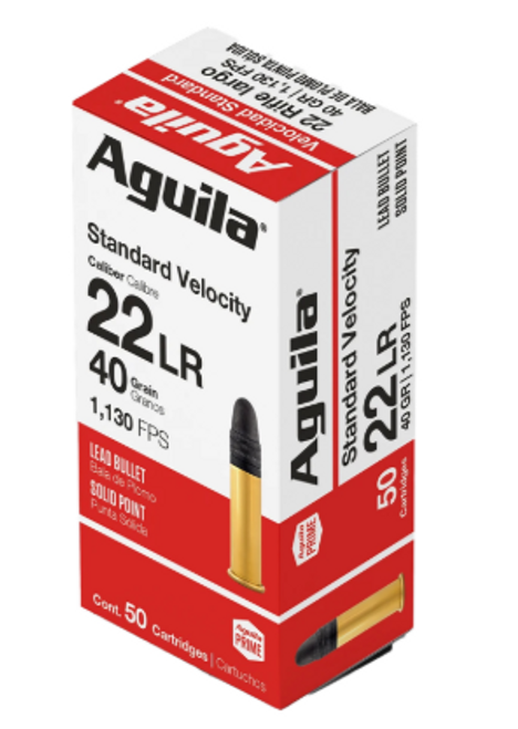 AGUILA STANDARD RIMFIRE 22LR 40GR LSP 1B220332-640420001050