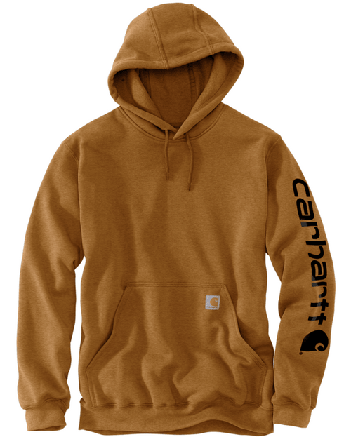 K288-BRN5XLREG Loose Fit Midweight Logo Sleeve Gra-192776845555