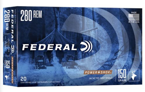 FEDERAL POWER-SHOK 280REM 150GR SP 280B-029465085810