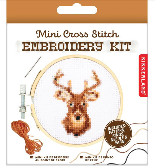 Mini Cross Stitch Kit - Deer-25-210000413807