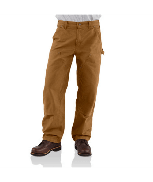 B136-BRN W28 Carhartt Brown Loose Straight Washed-035481368011