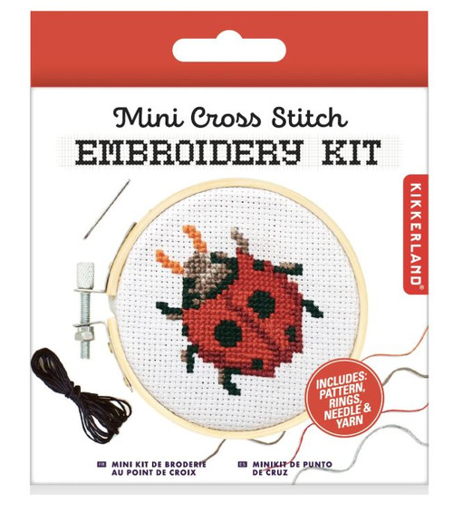 MINI CROSS STITCH KIT LADYBUG-25-612615113015