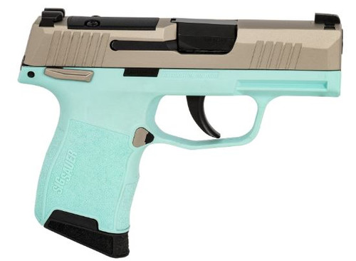 Sig Sauer P365 .380ACP 3.1" 10rd, Nickel & Turq.-798681672981