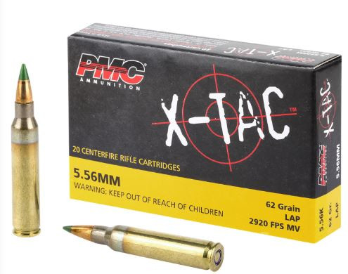 PMC X-TAC 5.56X45MM 62GR LAP 556K-741569010122