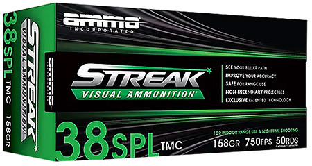 AMMO INC STREAK G 38SPECIAL 158GR 38158TMC-STRK--818778024865