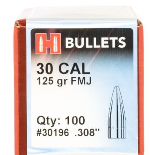 HORNADY FMJ 30CAL 125GR 30196-090255301960