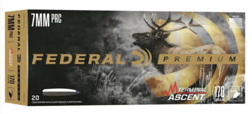 FEDERAL 7MM PRC 170 GR TERMINAL ASCENT 20 P7PRCTA3-604544691245