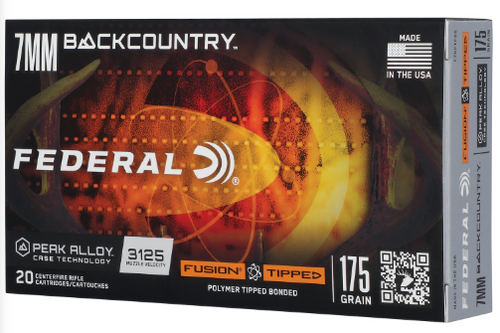 F7BCTFS2 FEDERAL 7MM BACKCOUNTRY 175GR FUSION TIPP-604544701753