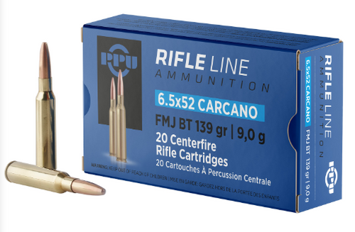 6.5X52 mm Carcano 139GR FMJBT PP6CF-8605003812708