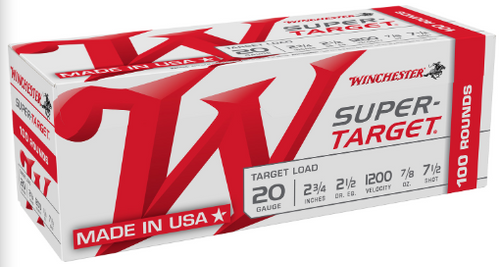 WINCHESTER SUPER-TARGET 20GAUGE 2.75" TRGT207VP-020892026063