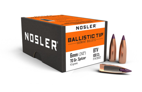 Nosler BT-6mm 70g SP (100ct)-210000077108