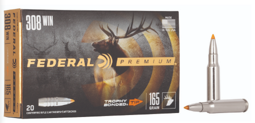 P308TT2 FEDERAL 308 WIN 165GR TROPHY BONDED TIP 20-029465099572