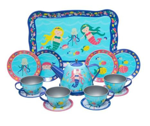 MERMAID TIN TEA SET -25-210000409002 MERMAID TIN TEA SET -25-210000409002