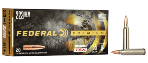 P223S FEDERAL 223 REM 55GR BARNES TSX 20 RND/BX -2-029465060305