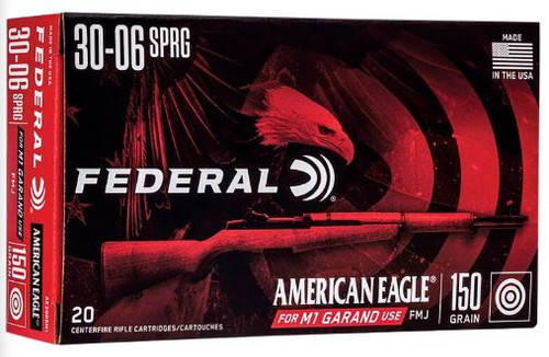 AE3006M1 FEDERAL 3006 M1 150GR FMJ 20 RND/BX -26-029465060411
