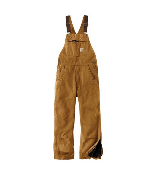 104031-BRNLTLL Men's Insulated Bib Overall - Loose-192776214450