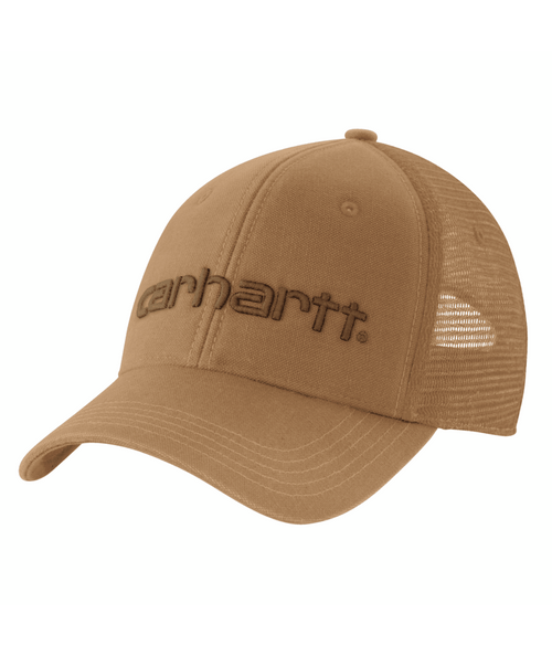 101195-B75OS Canvas Mesh-Back Logo Graphic Cap Car-197219038815