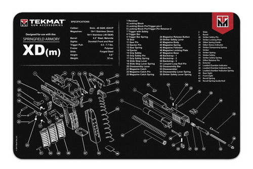17" X 11" Handgun Mat / Springfi-612409971227