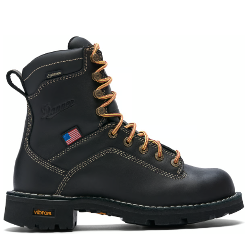 DANNER WMNS 7" QUARRY USA WORK BOOTS BLACK 17323-612632123776