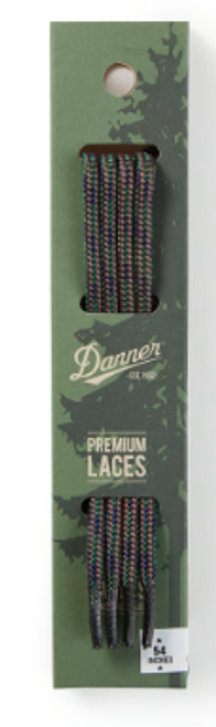DANNER BOOT LACES 54" BROWN/GREEN/BLUE 70032-098397185158