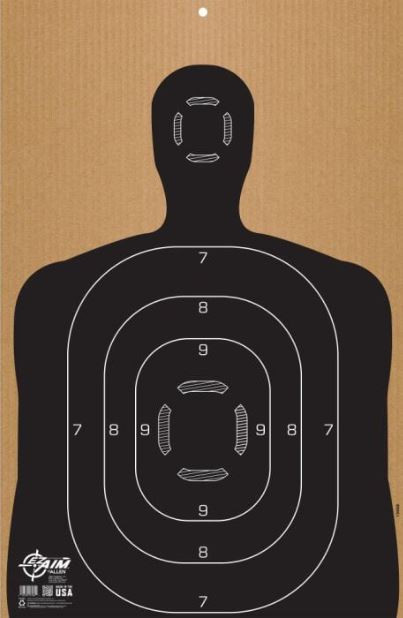 Allen EZ Aim Silhouette B27 - Corrugated  15668-026509075844