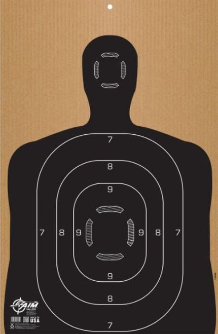 Allen EZ Aim Silhouette B27 - Corrugated  15668-026509075844