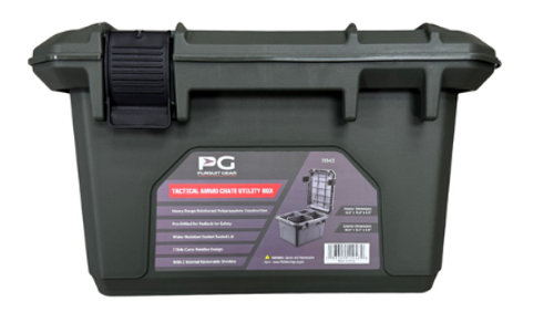 Pursuit Gear Tactical Ammo Crate Utility Box 11043-193309110430