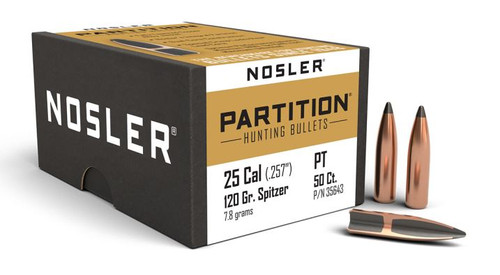 Nosler 25 Cal P-25 120g SP 50 ct 35643-054041356435