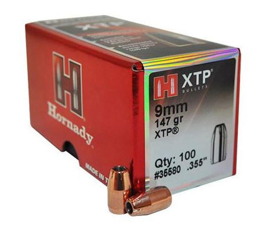 Hornady 9mm .355 147 Gr Xtp 35580-090255235586 Hornady 9mm .355 147 Gr Xtp 35580-090255235586