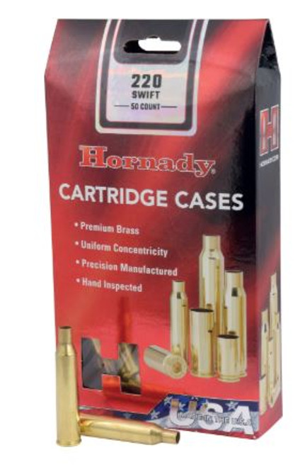 Hornady Brass Cases 220 Swift Unprimed 8615-090255486155