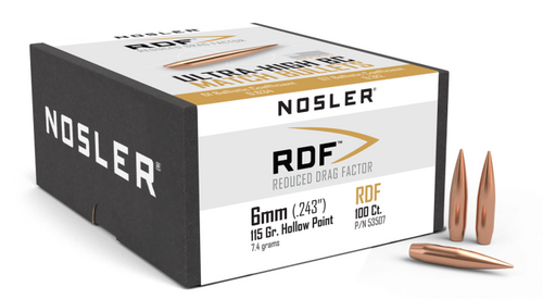 Nosler RDF-6mm 115g HPBT Bullet 53507-054041535076