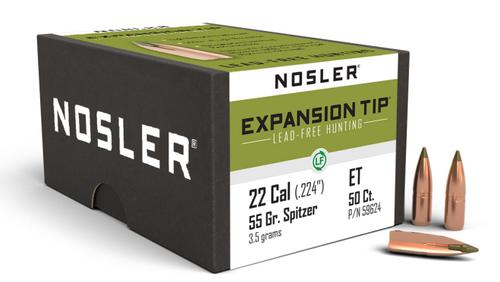 Nosler ET-22 Cal 55g SP Bullet 59624-054041596244