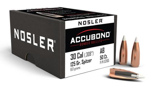 Nosler AB-30 Cal 125g SP Bullet 52165-054041521659