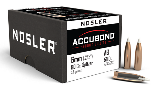 Nosler AB-6mm 90g SP Bullet 56357-054041563574