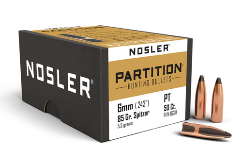 Nosler P-6mm 85g SP Bullet 16314-054041163149
