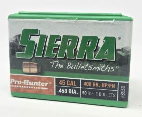 Sierra Pro Hntr 45 Cal .458 400 gr JHP Bullet 8950-092763089507