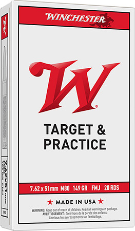 WM80 RIFLE 7.62 X 51 MM M80 149 FMJ WIN LC 20RDv-2-020892229716