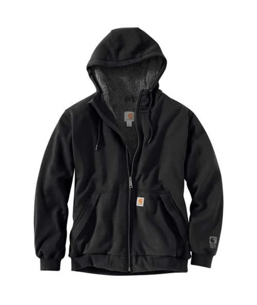 Rain Defender® Relaxed Fit Midweight Sherpa-Lined Full-Zip Sweatshirt